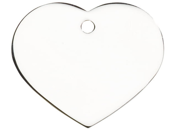 iMARC Prestige Large Heart Silver