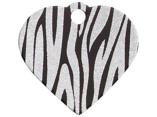 iMARC hjerte zebra stripes, sort