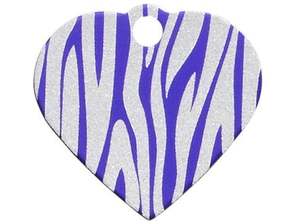 iMARC hjerte zebra stripes, lilla