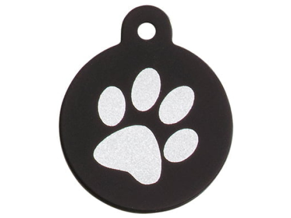 iMARC cirkel single paw print, sort