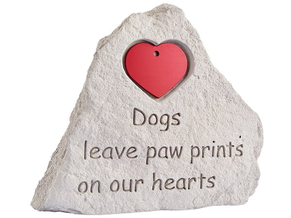 iMARC Memorial Stone Dog Heart