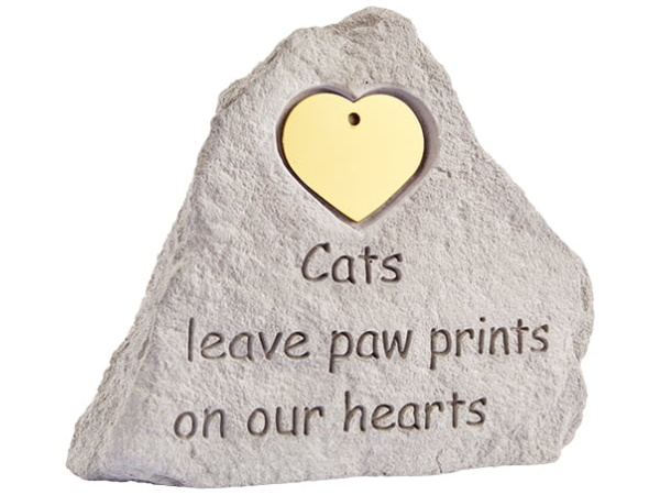 iMARC Memorial Stone Cat Heart