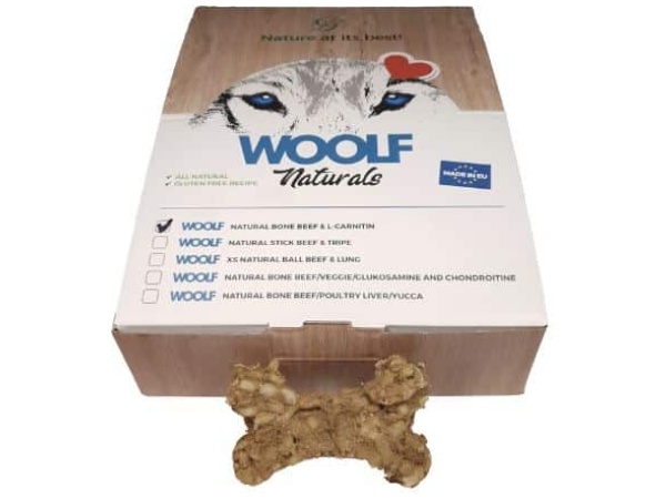 Woolf Natural Bone Beef & L-Carnitin, 30stk.