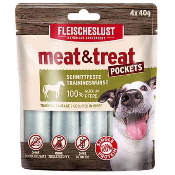 Meat & Treat Pocket med hest