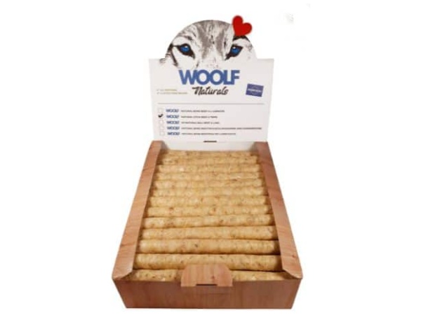 Woolf Natural Sticks Beef & Tripe, 22cm, 50stk.