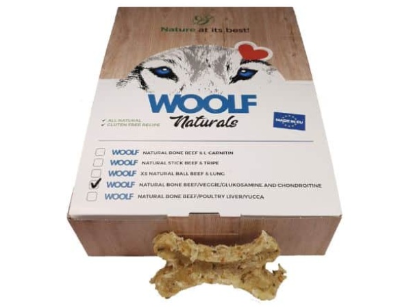 Woolf Natural Bone Beef/Veggie/Glukosamin, 30stk.