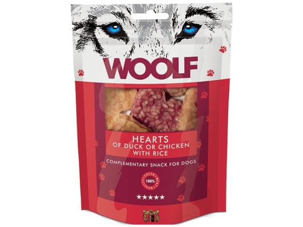 Woolf Hearts of Duck or Chicken with Rice 100g