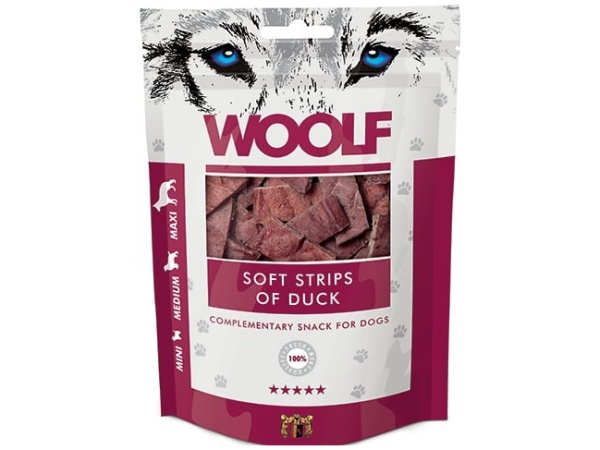 Woolf Soft Strips of Duck 100g