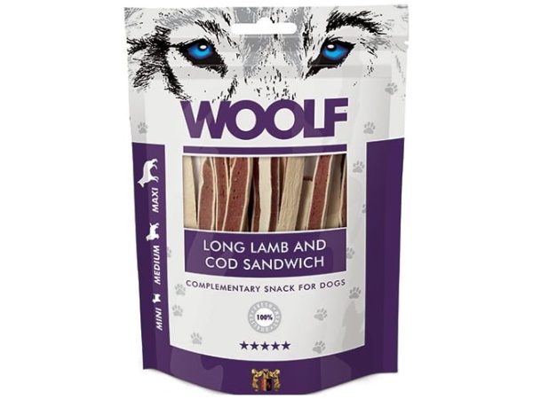 Woolf Long Lamb and Cod Sandwich 100g