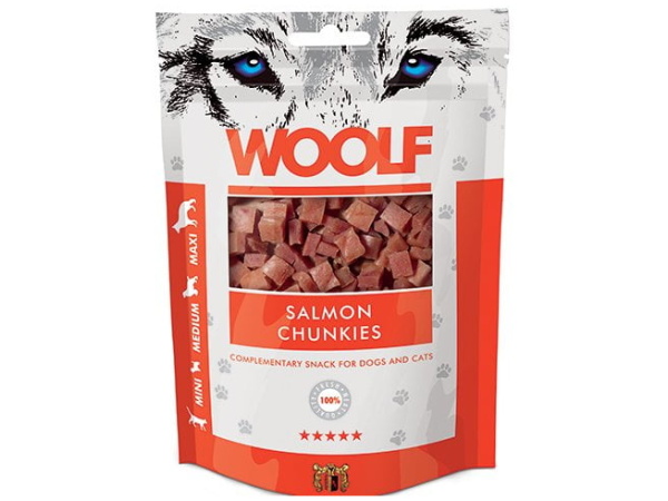 Woolf Salmon Chunkies 100g