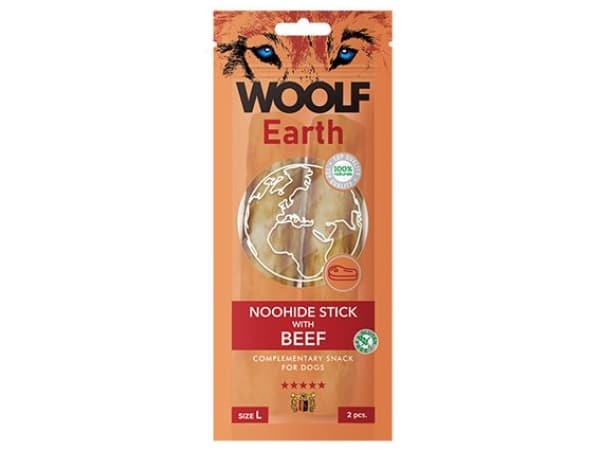 Woolf Earth Noohide sticks beef L, 2pcs.