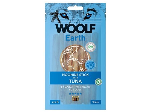 Woolf Earth Noohide sticks tuna S, 10pcs.