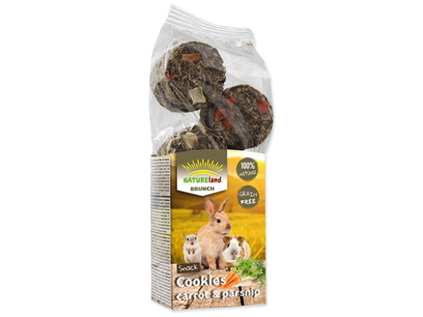 Nature Land BRUNCH kornfrie cookies gulerod og pastinak, 120g