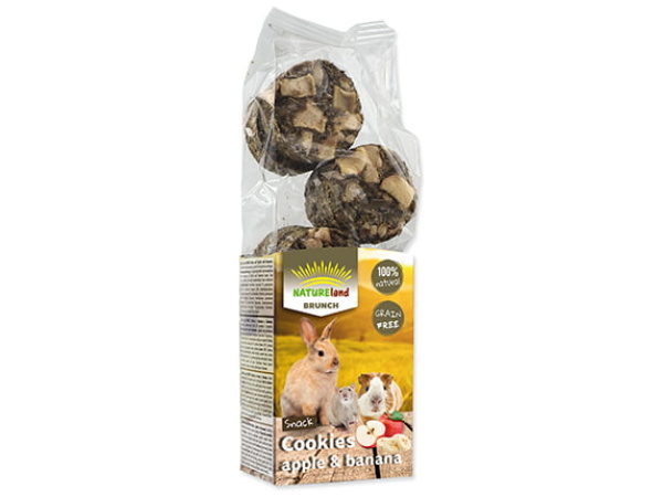 Nature Land BRUNCH kornfrie cookies æble og banan, 120g