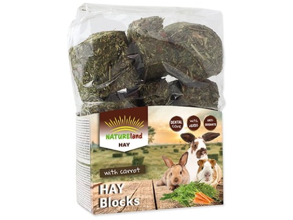 Nature Land HAY blok med gulerod, 600g