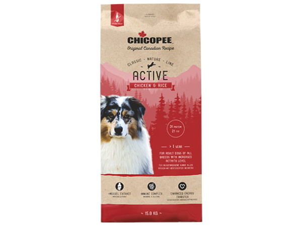 Chicopee CNL Active Kylling & Ris, 15kg