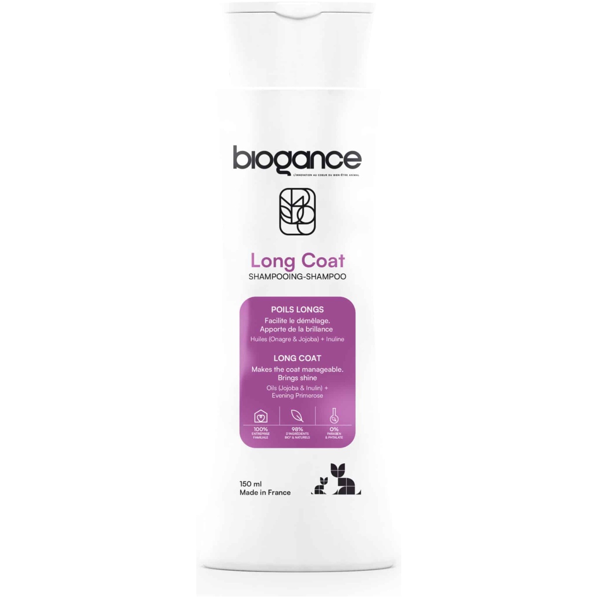 Biogance Cat Long Coat shampoo, 150ml