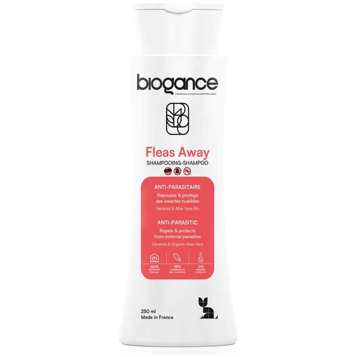 Biogance Fleas Away cat shampoo, 250ml