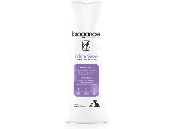 Biogance Cat White Snow Shampoo, 150ml