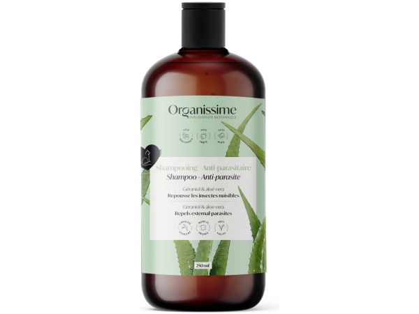 Organissime Shampoo antiparassitario per gatti biologico Ecocert, 250ml