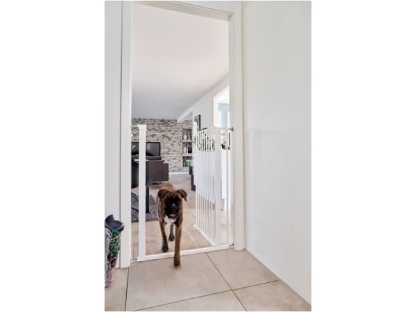 DogSpace Bonnie extra tall Pressure Fitted Pet gate, white