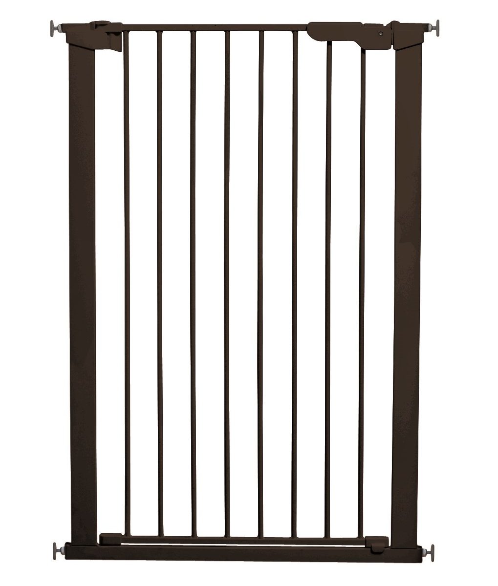 DogSpace Bonnie extra tall Pressure Fitted Pet gate, black