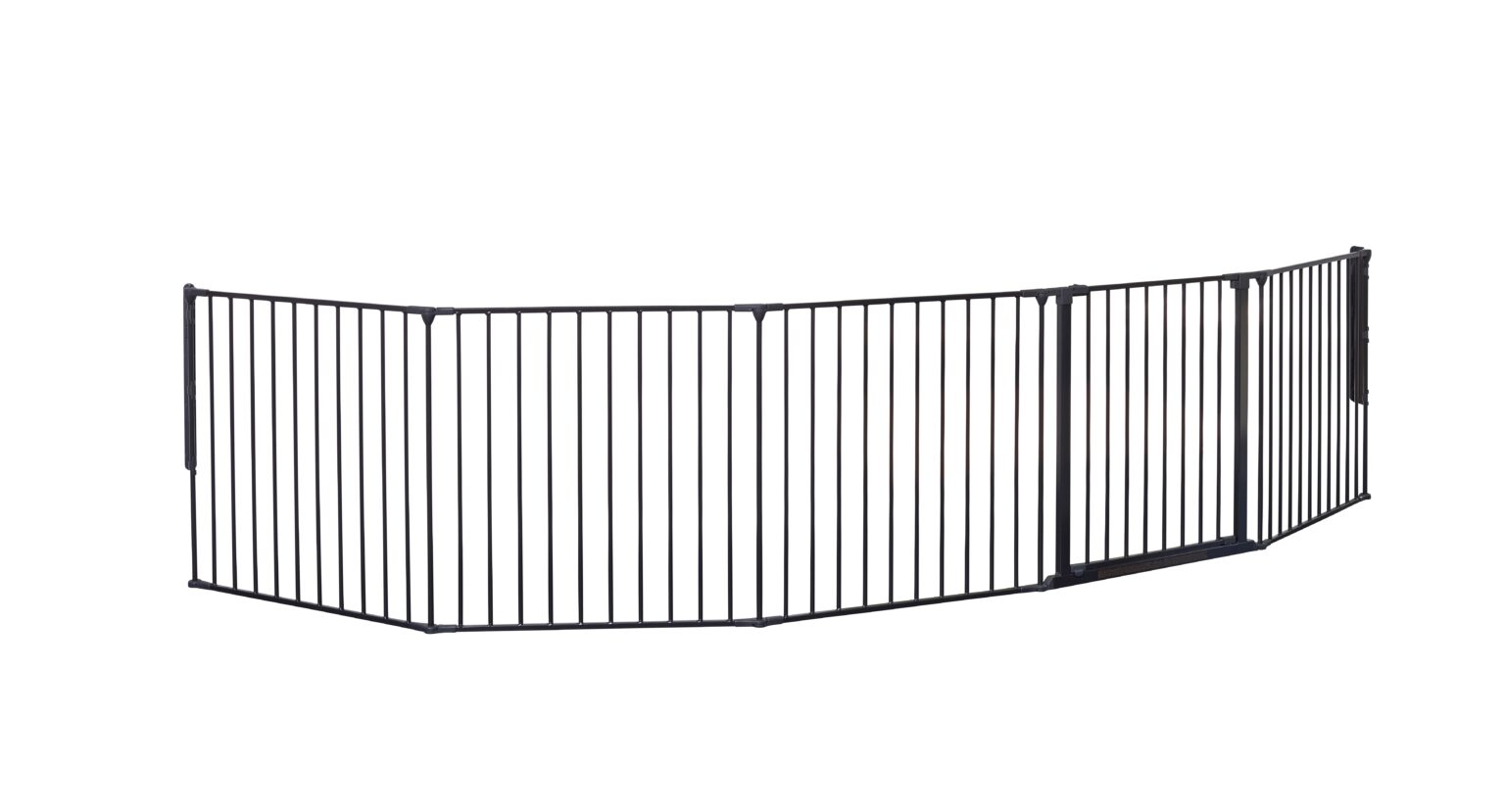 Image showcasing DogSpace Max multi expandable Pet room divider, black – Qpet