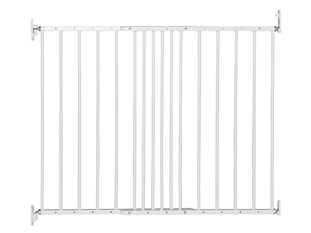 DogSpace Lucky extenting Pet gate, white