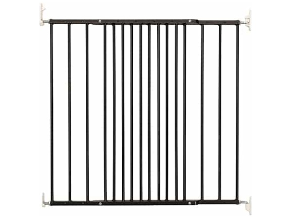 DogSpace Lucky extenting Pet gate, black