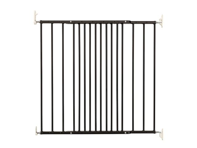 DogSpace Lucky extenting Pet gate, black