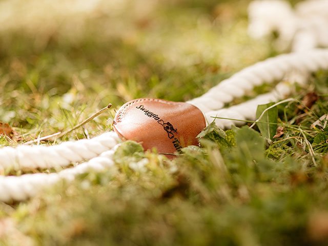 Swaggin Tails Knotted rope medalion hundelegetøj, 40cm