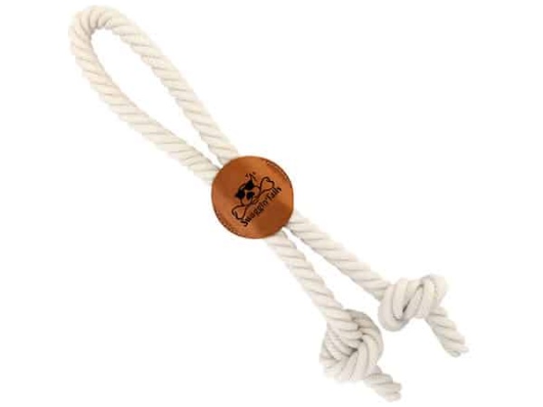 Swaggin Tails Knotted rope medalion hundelegetøj, 40cm