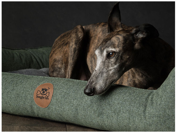 Swaggin Tails Sewing Dog Bed, Forest Green