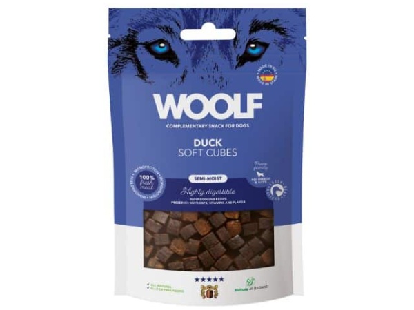 Woolf Soft Cubes Duck, 100g