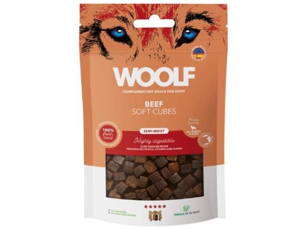 Woolf Soft Cubes Beef, 100g