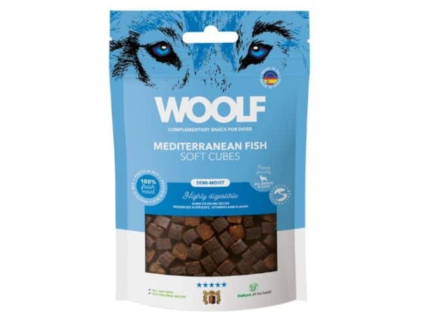 Woolf Soft Cubes Mediteranean Fish, 100g