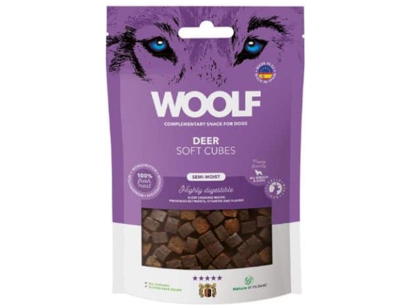 Woolf Soft Cubes Deer, 100g