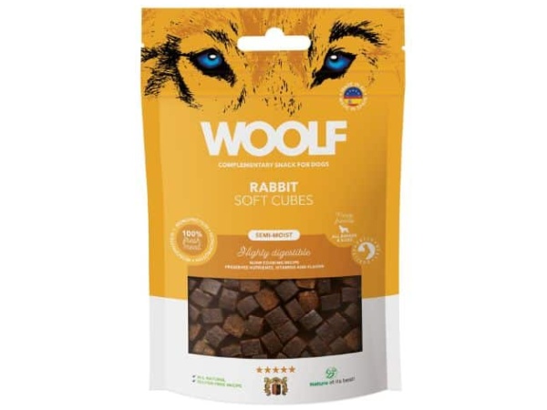 Woolf Soft Cubes Rabbit, 100g