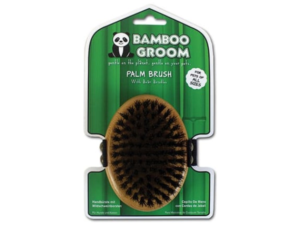 Bamboo Groom oval børste med vildsvinehår