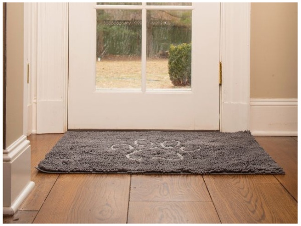 Dirty Dog Doormat, Mist Grey