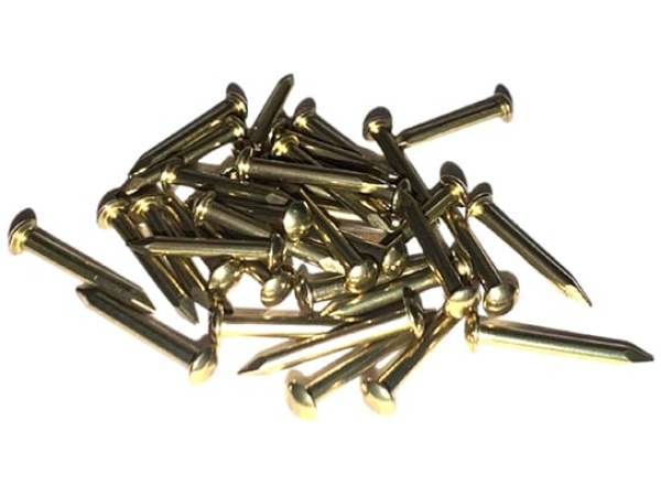 Pak Escutcheon Pins Brass, 36stk.