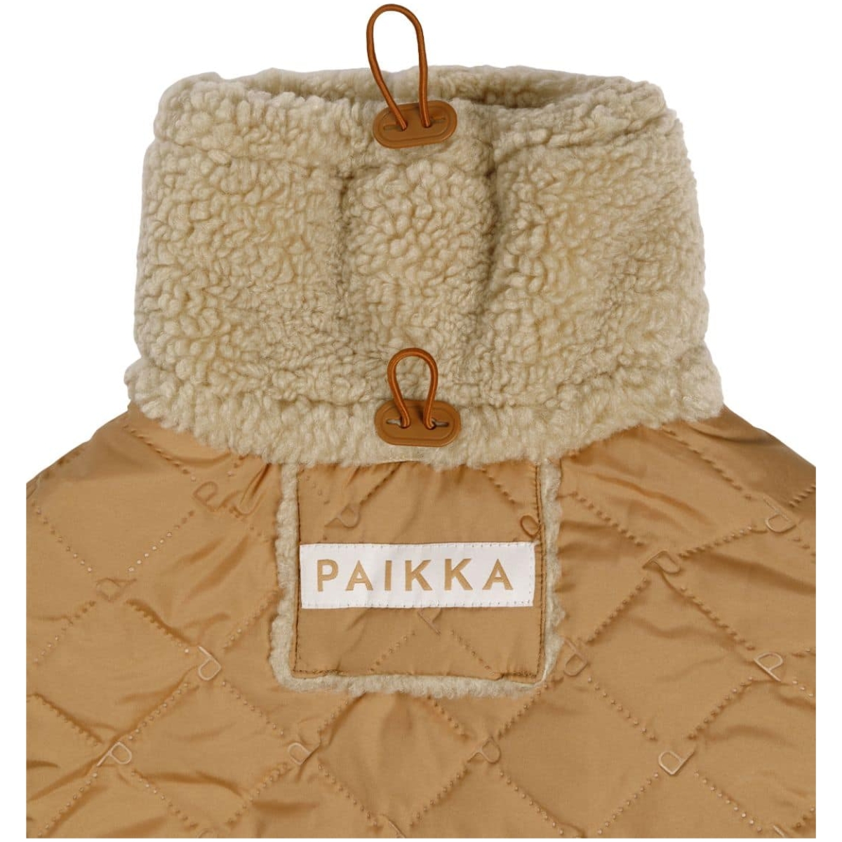 Paikka Quilted Sherpa Jakke, Camel - Image 2
