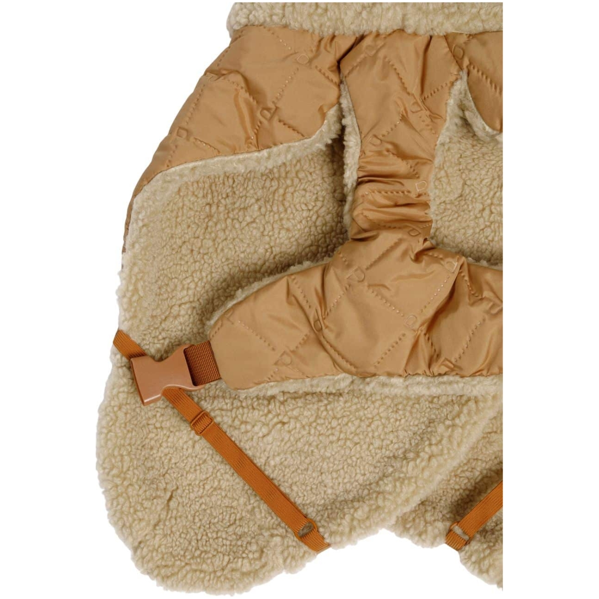Paikka Quilted Sherpa Jakke, Camel - Image 3