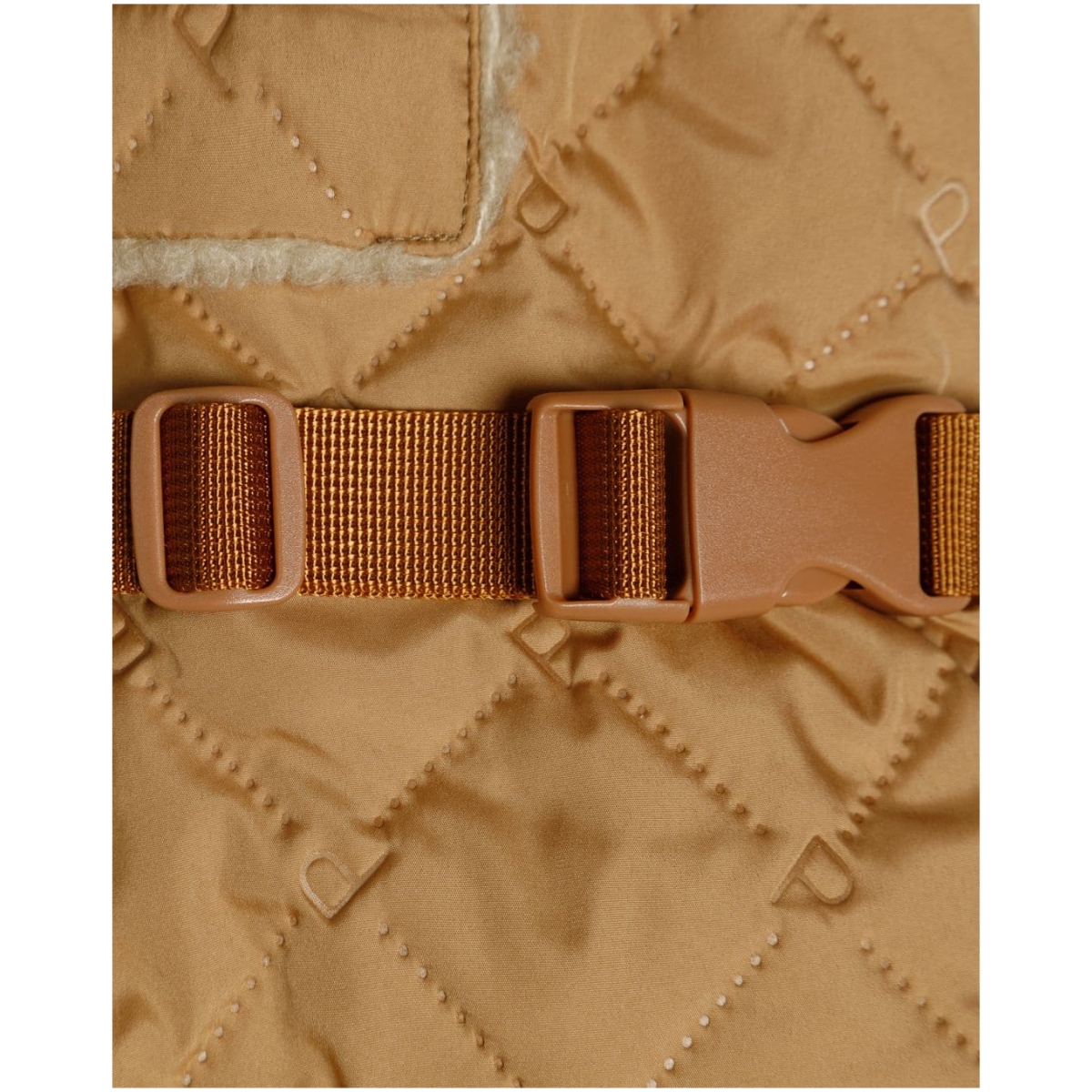 Paikka Quilted Sherpa Jakke, Camel - Image 4