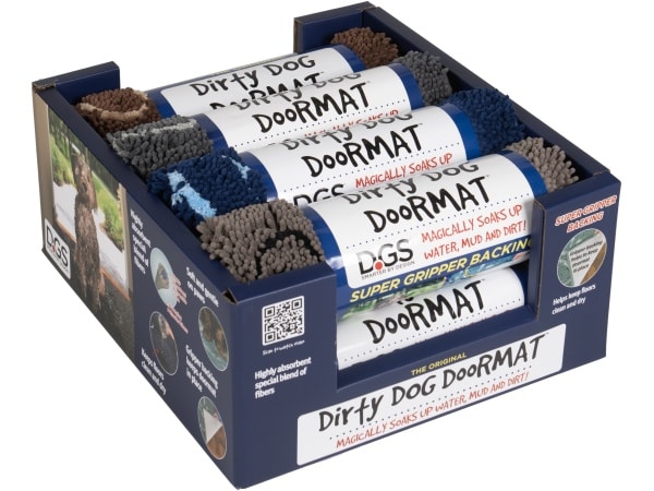 Dirty Dog Doormat Display, Large, 8 stk.