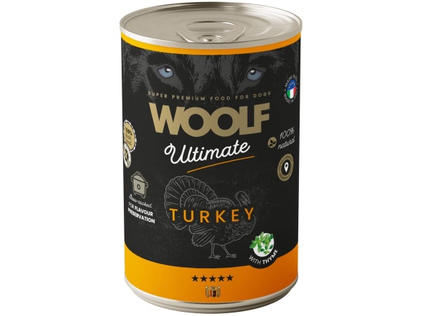 Woolf Ultimate Vådfoder, Turkey with Thyme, 400g