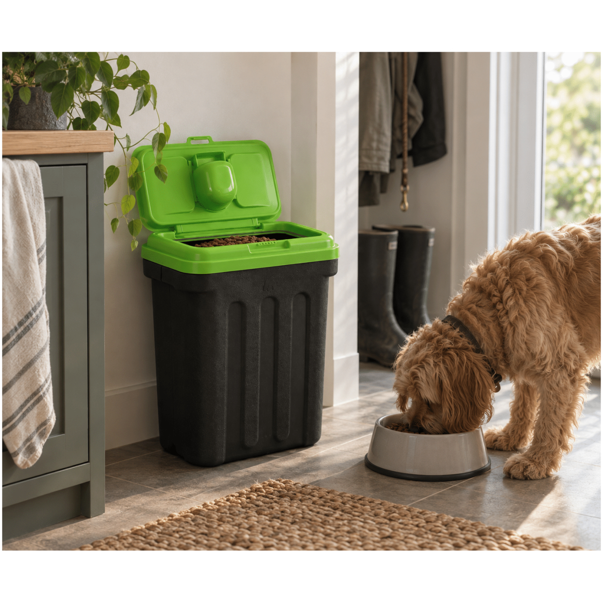 Mælson, DryBox Foderspand, 15 kg, Grøn - Billede 6