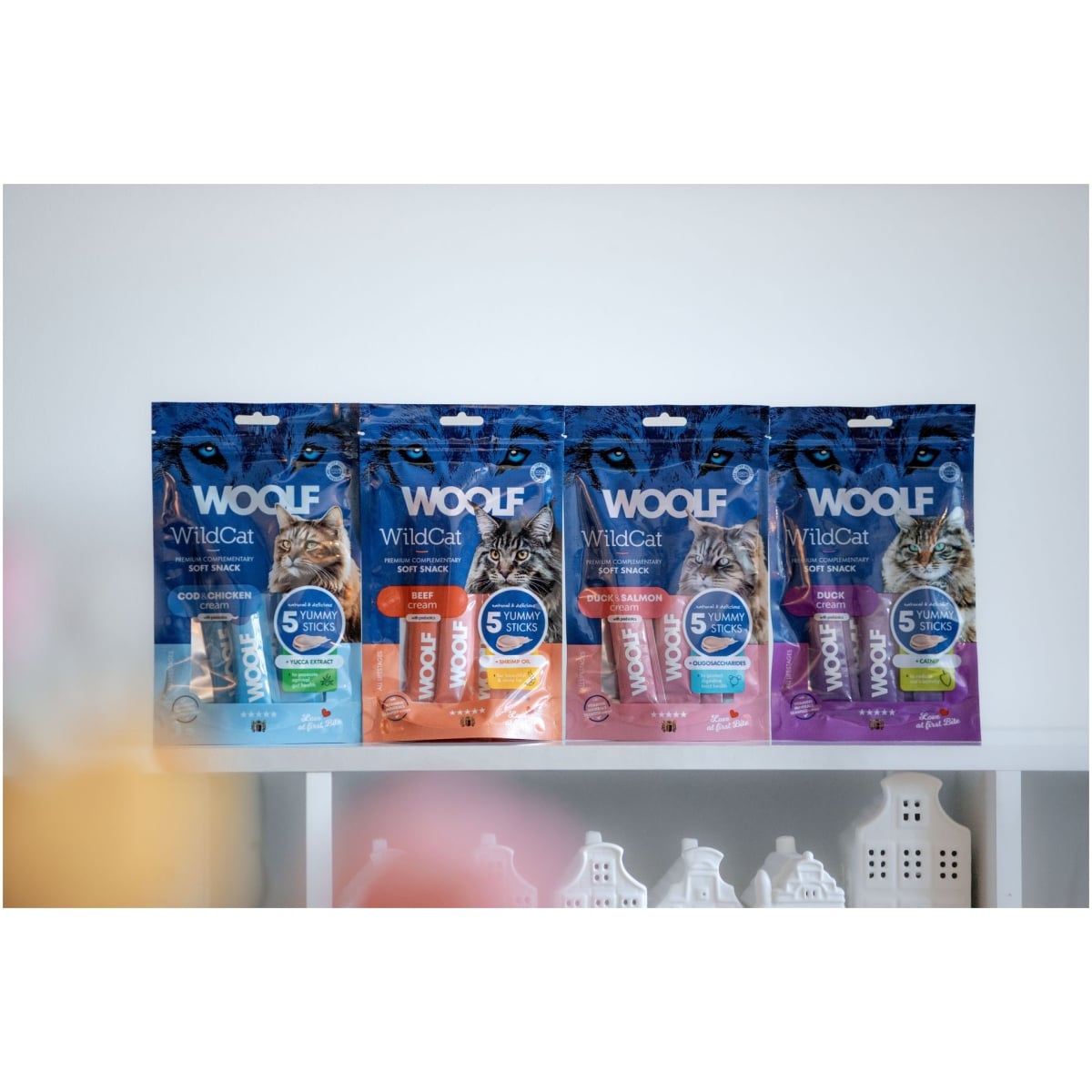 Woolf Wildcat Cream 5 pcs, Cod & Chicken + Yucca extract - Image 2