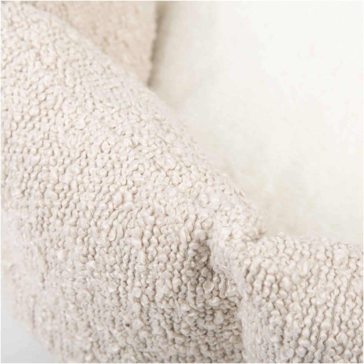 Scruffs Bouclé-Katzenbett, 45 cm, Elfenbein – Bild 6