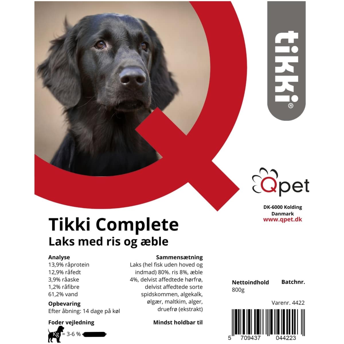 Tikki Complete, Laks med ris og æble, 800g - Image 2